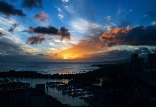 sunset island paradise