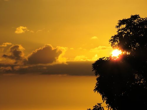 sunset caribbean saint lucia