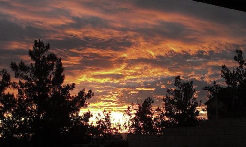 sunset clouds sunset background