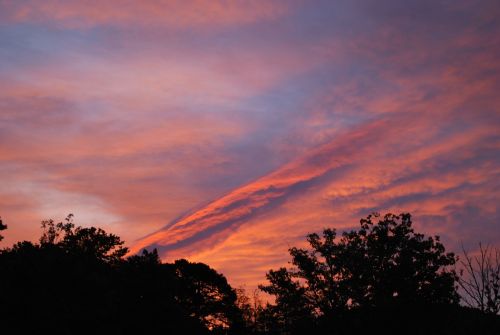 sunset clouds sky