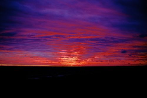 sunset clouds of colors clouds