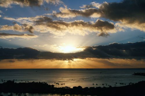 sunset honolulu hawaii