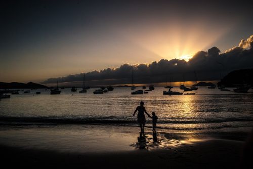 sunset beach beach sunset