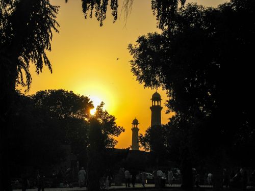 sunset mosque islam