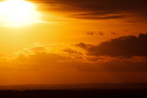 Sunset And Clouds