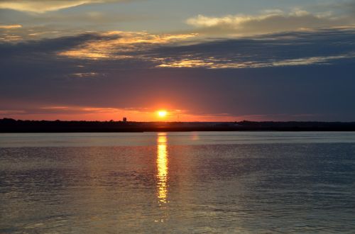 Sunset On The River