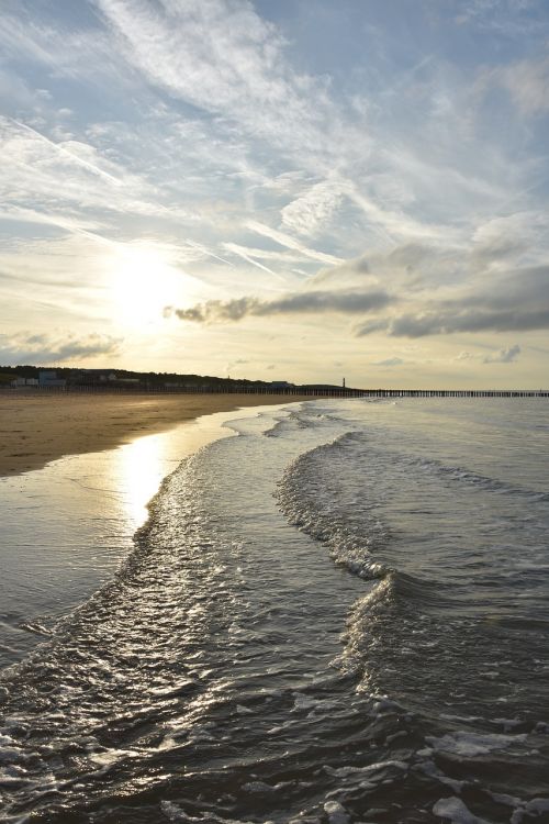 sunset on the sea abendstimmung north sea