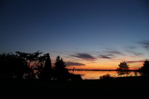 Sunset Over Lake