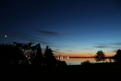 Sunset Over Lake