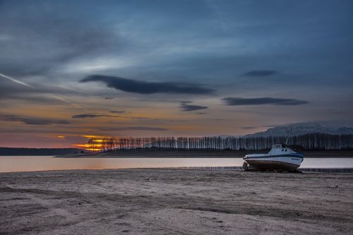 sunset over the lake sunset lake