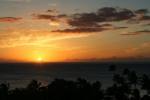 sunsets hawaiian sunset landscapes