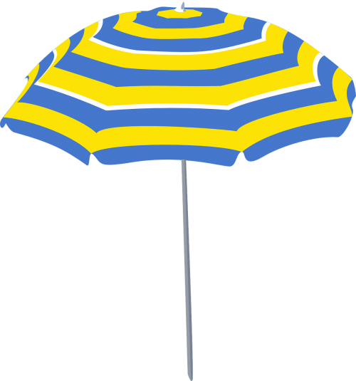 sunshade umbrella blue