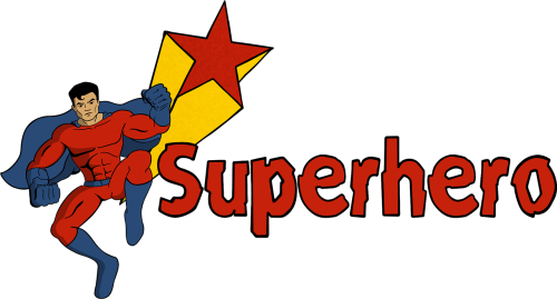 superhero pop art cartoon