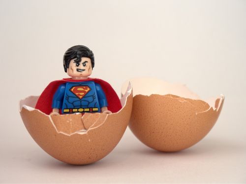 superman lego egg