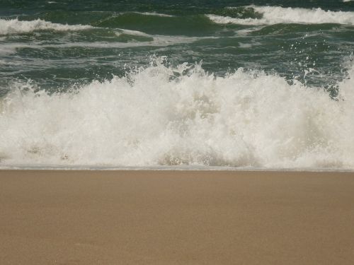 surf north sea sand beach