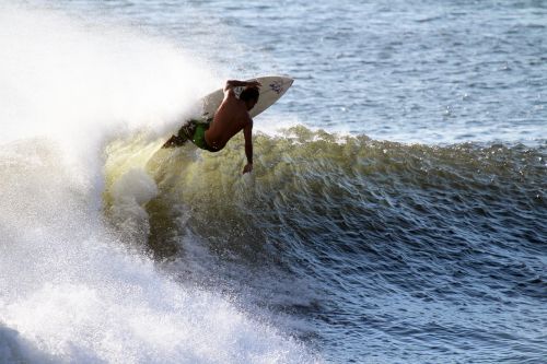 surfer wave riding