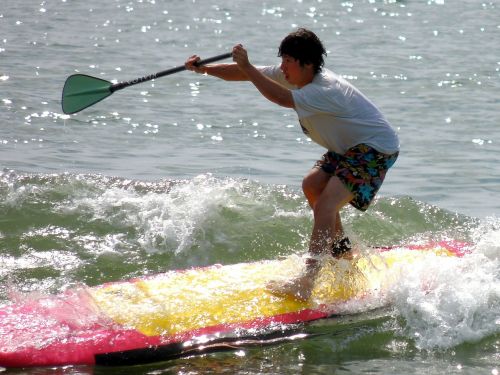 surfing boy fun