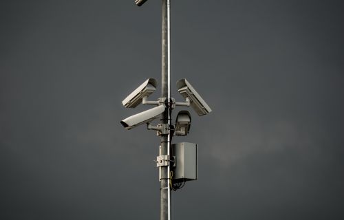 surveillance camera tower