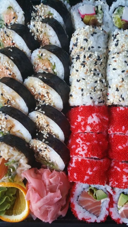 sushi food asian