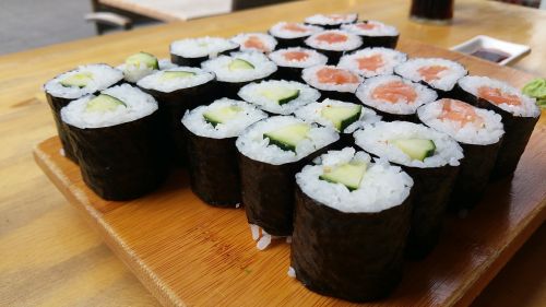 sushi dinner food