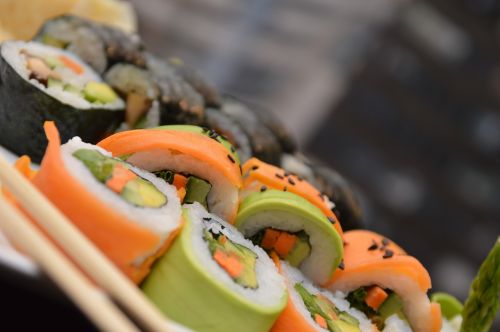 sushi food seafood