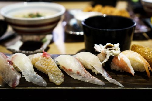 sushi fish sashimi