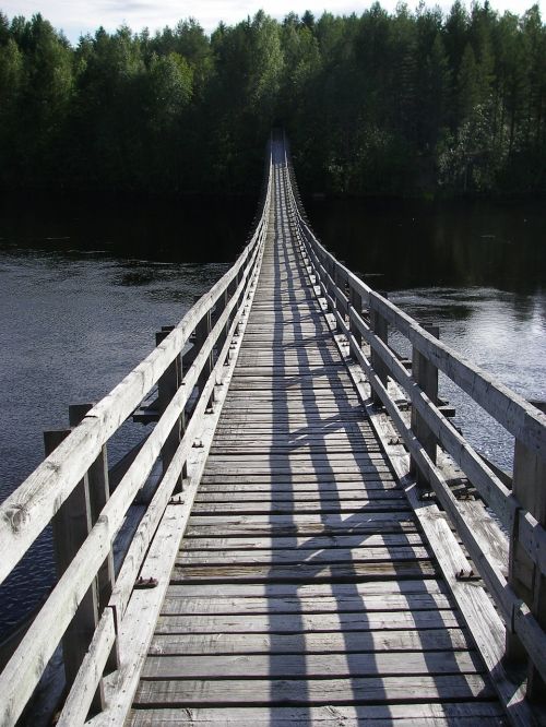 suspension bridge bridge water