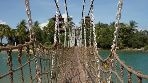suspension bridge rope bridge