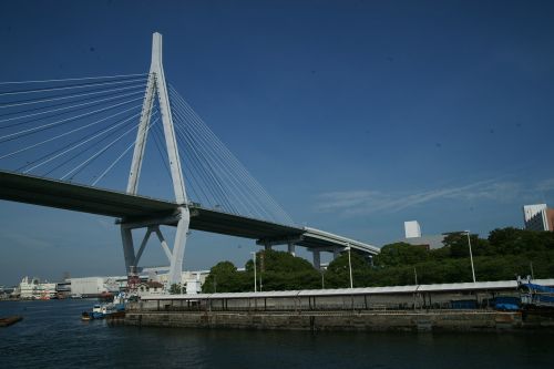 suspension bridge osaka japan