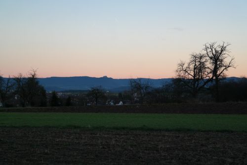 swabian alb abendstimmung twilight