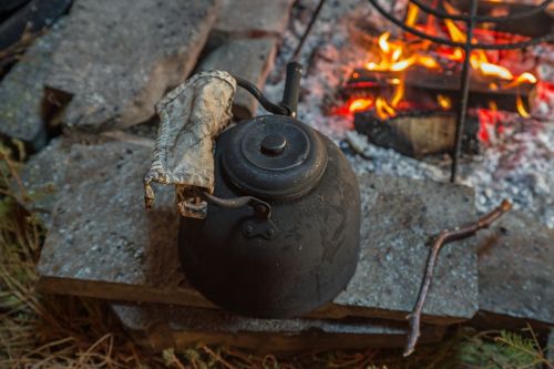 coffee fire pot