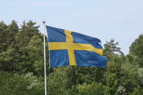 swedish flag sweden's flag yellow and blue