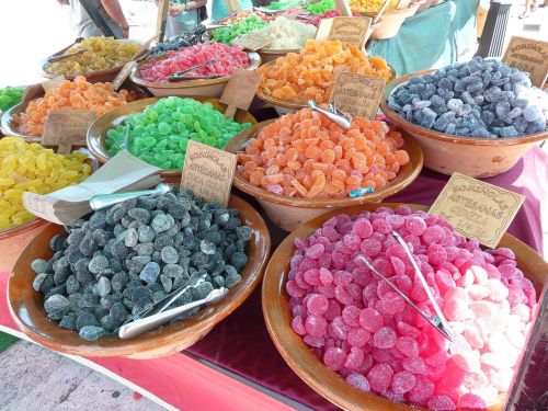 sweets market stall