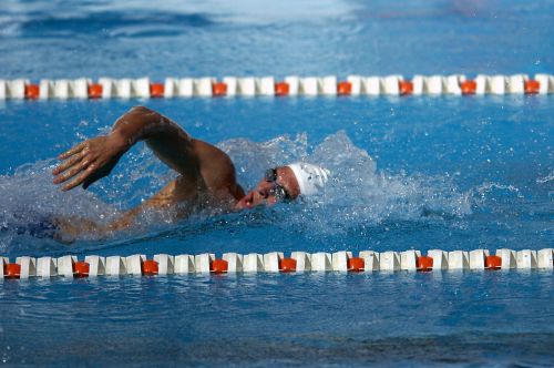 swimmer freestyle water