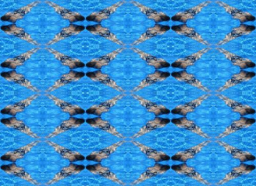 swimmer swimming kaleidoscope