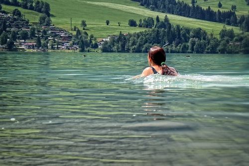 swimmer lake swim