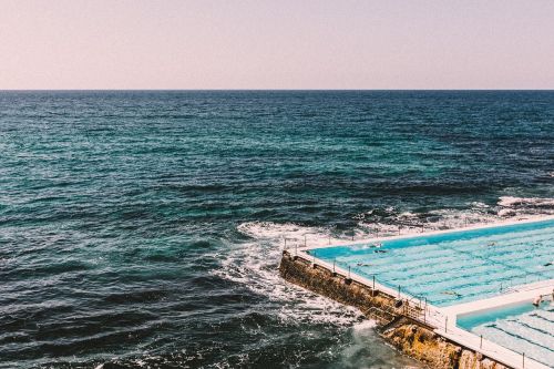 swimming pool seaside pool