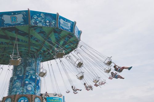 swings amusement park fun