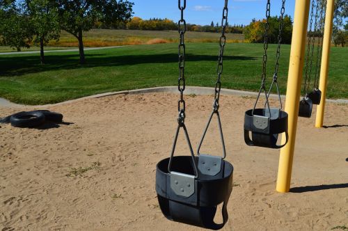 swings swing set playground
