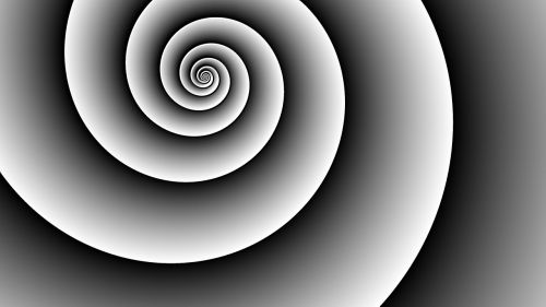 swirl black white