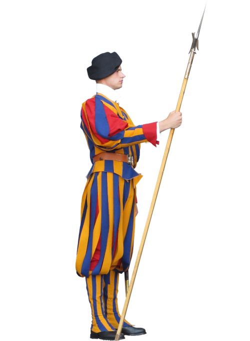 swiss guard isolated vatican