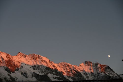 swiss mountains mountain sunset switzerland