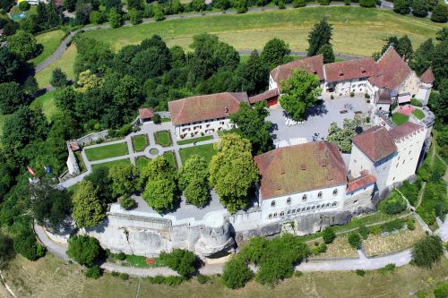 switzerland castle lenzburg buildings