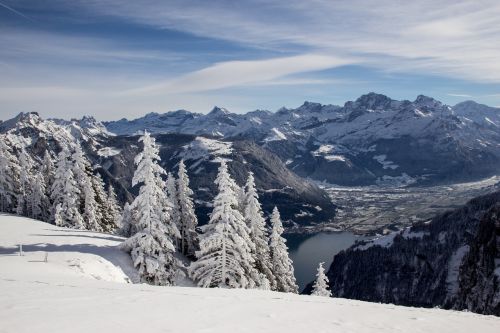 switzerland winter landscape