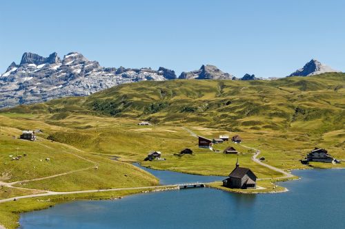 switzerland mountains bergsee