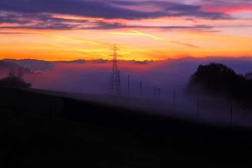 switzerland fog haze