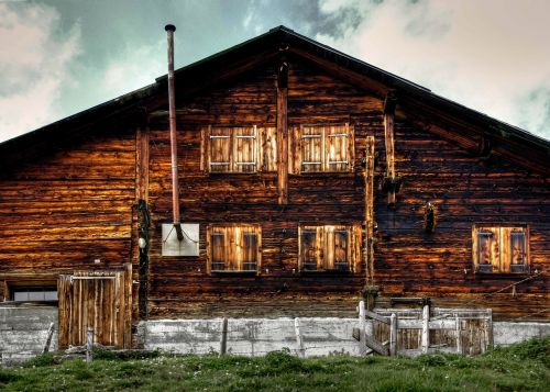 switzerland hut alpine hut