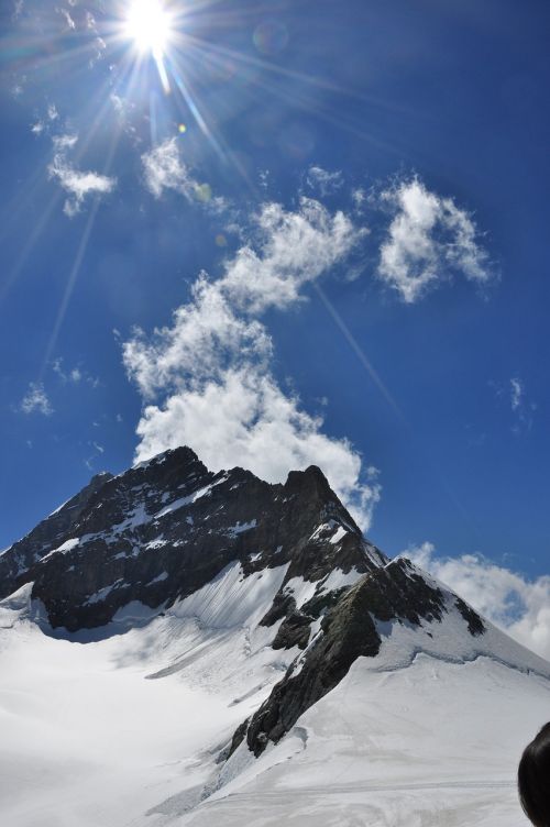 switzerland jungfrau sunlight