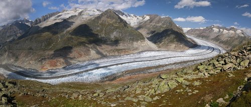 switzerland  aletsch  glacier