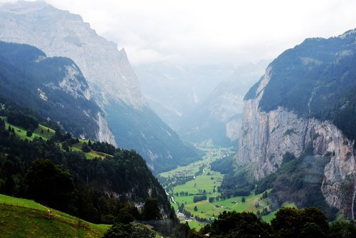 switzerland  the alps  canyon